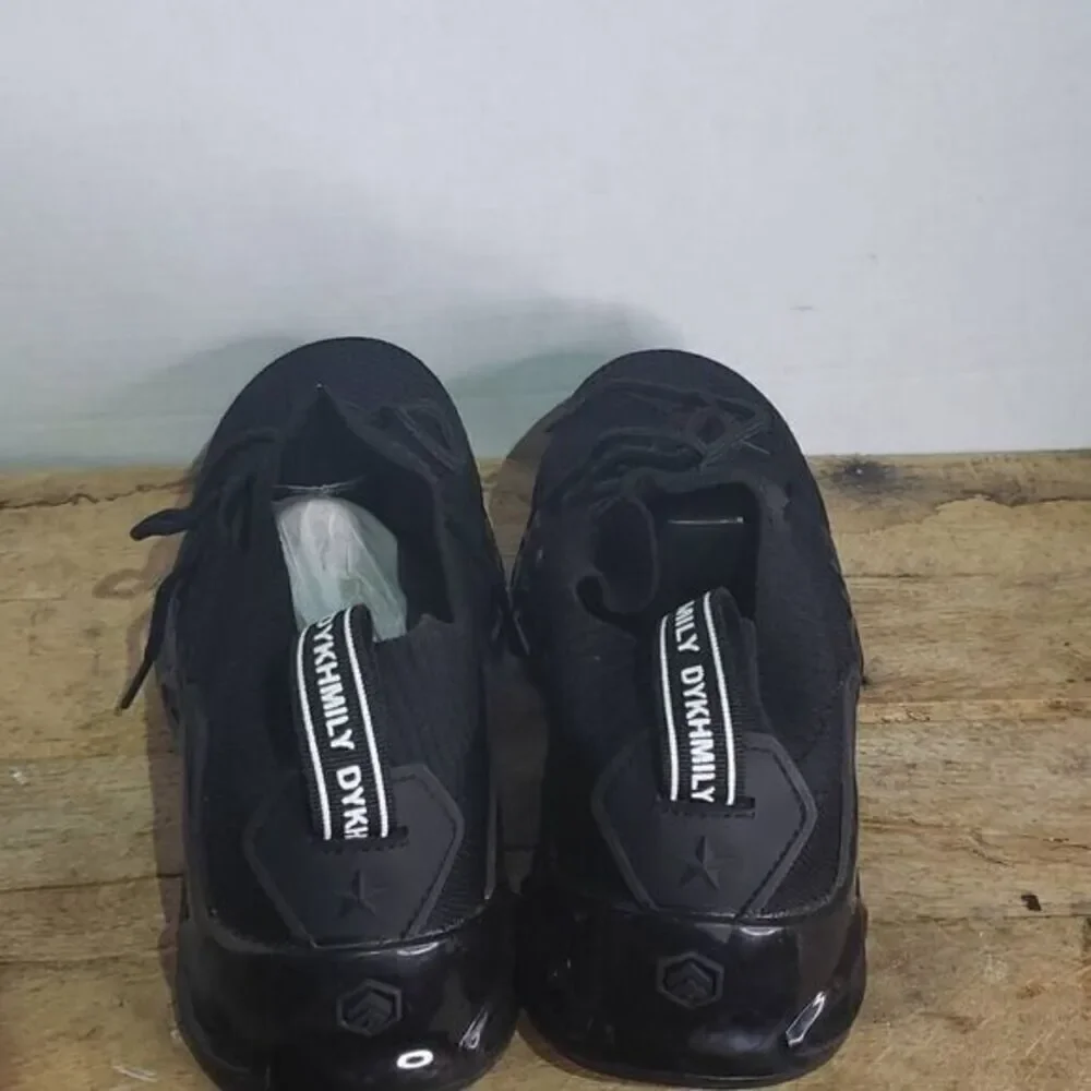 Dykhmily Unisex Black Steel‎ Toe Sneakers Safety Shoes Size 8.5 Men 10.5 Women